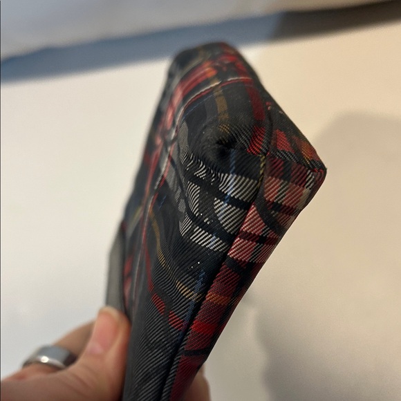 Coach Poppy Tartan Wristlet - Picture 5 of 9